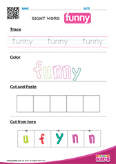Sight Word "funny"